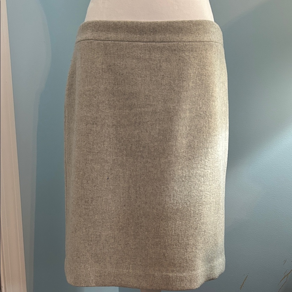 J. Crew Factory Classic Gray Pencil Skirt